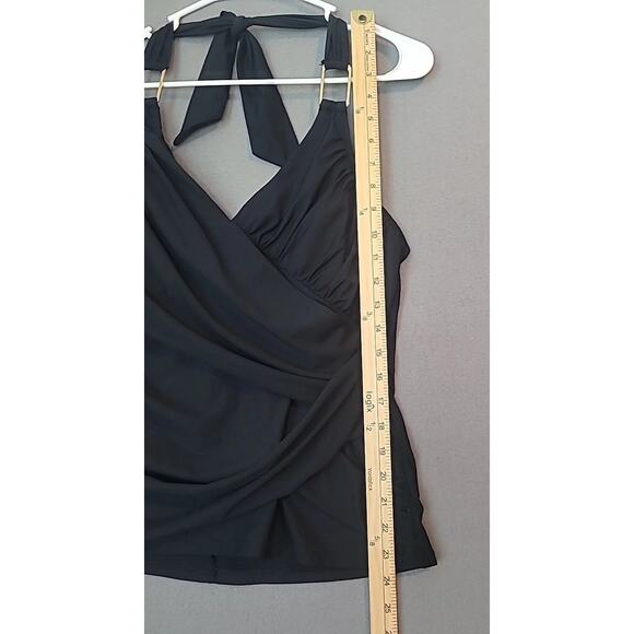 SPANX Black Whittle Waistline Draped Tankini – US 12 Large - Picture 8 of 9